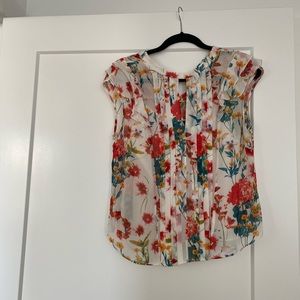 Karen Millen Floral keyhole top